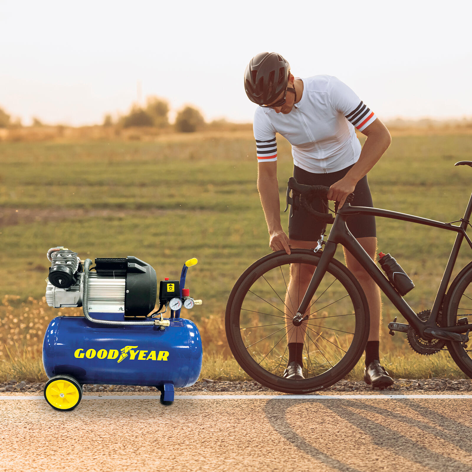 Compresor Goodyear 50L - Potencia y versatilidad para el deporte. 5/5
