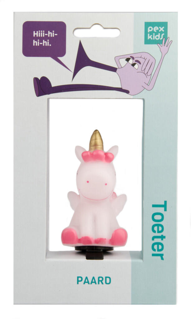 PexKids Clacson Bici Cavallo/Unicorno - Bianco, Ø22.2 mm. 2/2