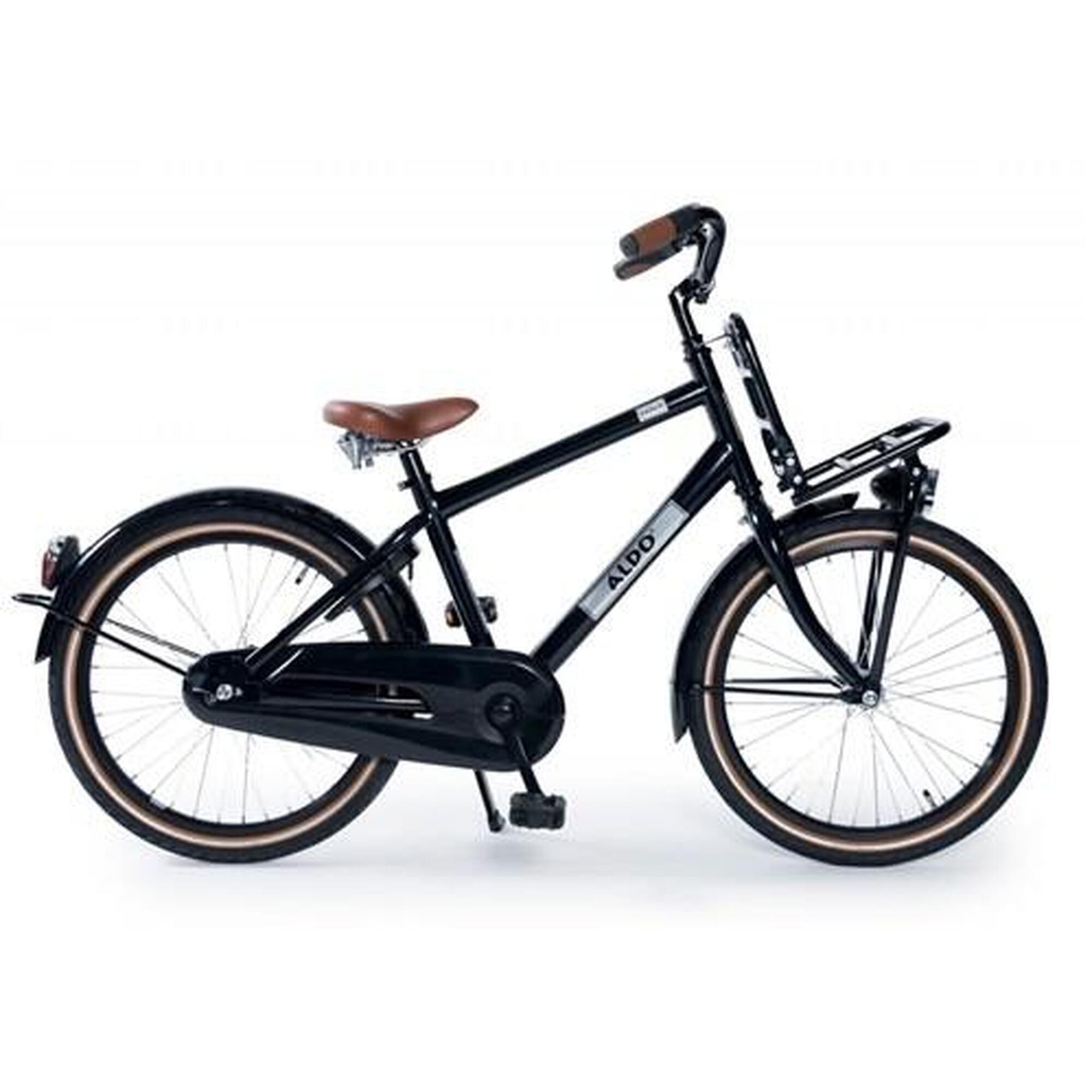 Aldo 20 inch cargo cruiser hr fiets zwart