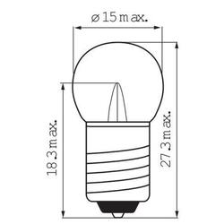 Lampe 6V 0,45 vélo pour