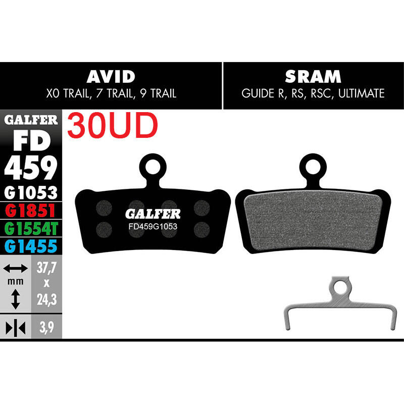 Pastillas fd (pack 30 pares) fd459g1053 galfer