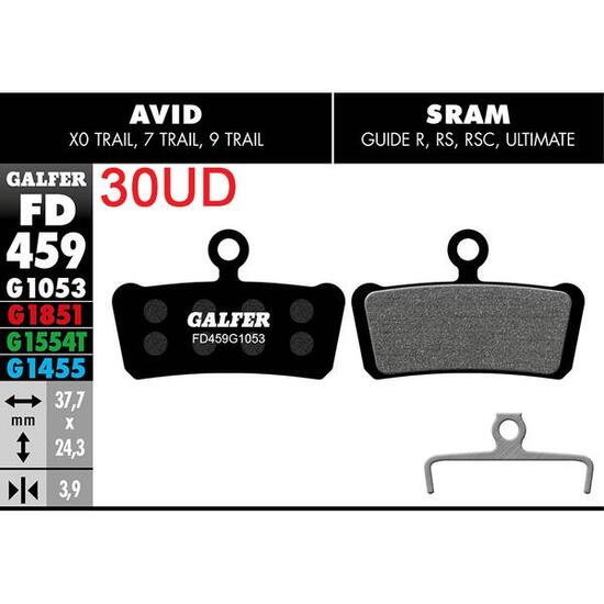 Plaquette de frein Galfer Avid X0
