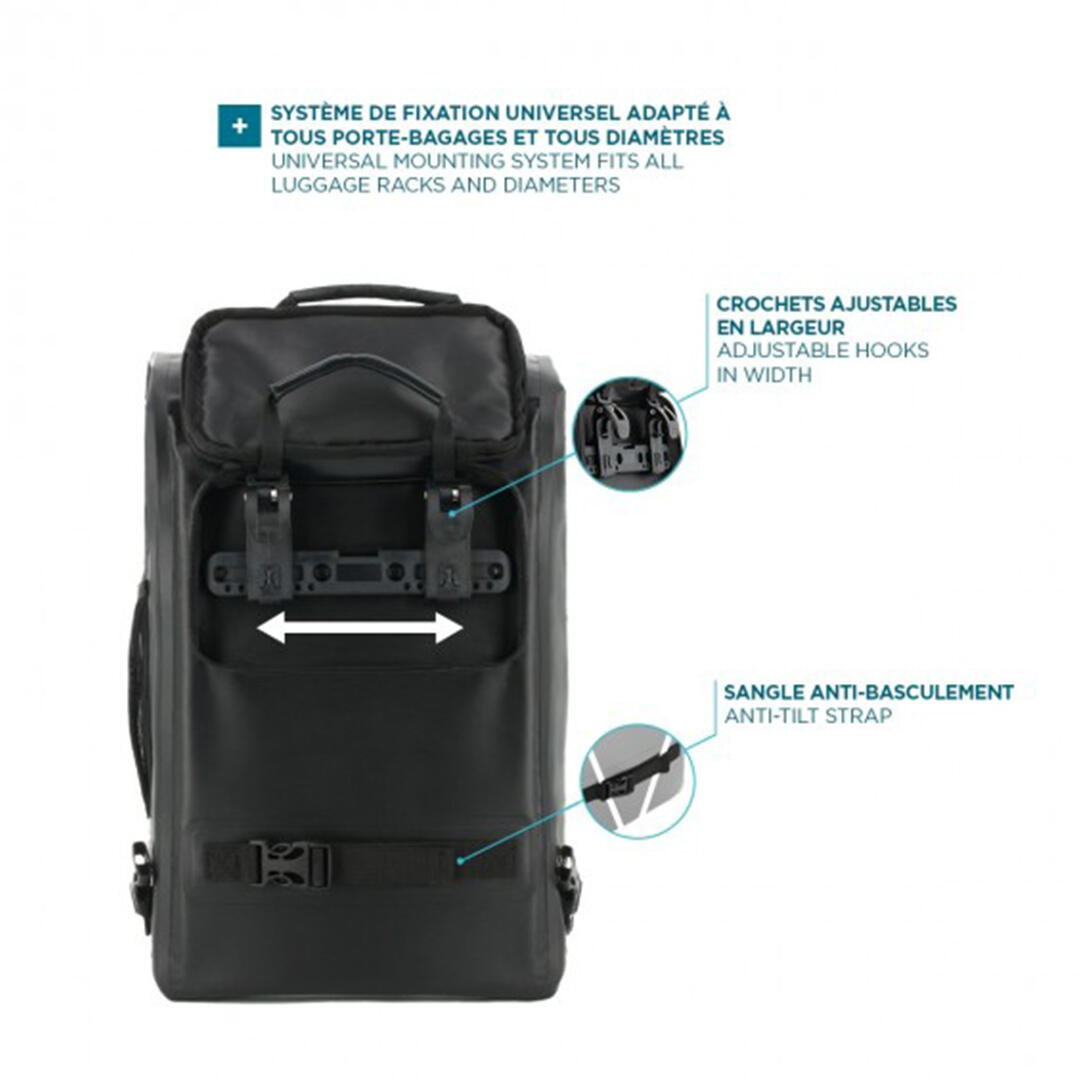 Sac à dos Mobilis convertible en sacoche vélo 25L 4/6