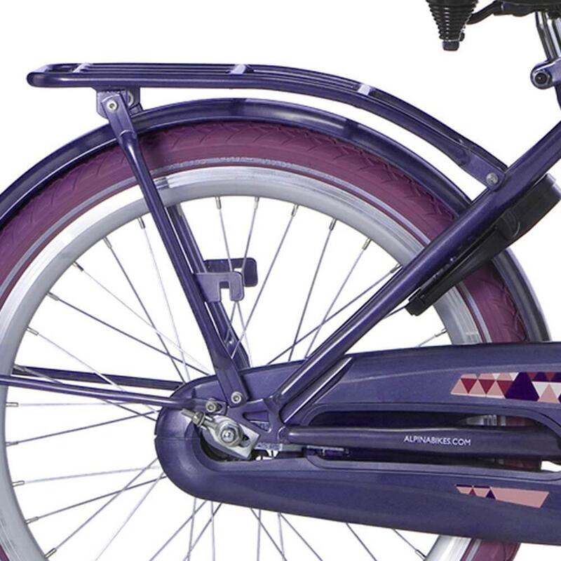 Porte-bagages arrière Alpina 22 Clubb gris violet