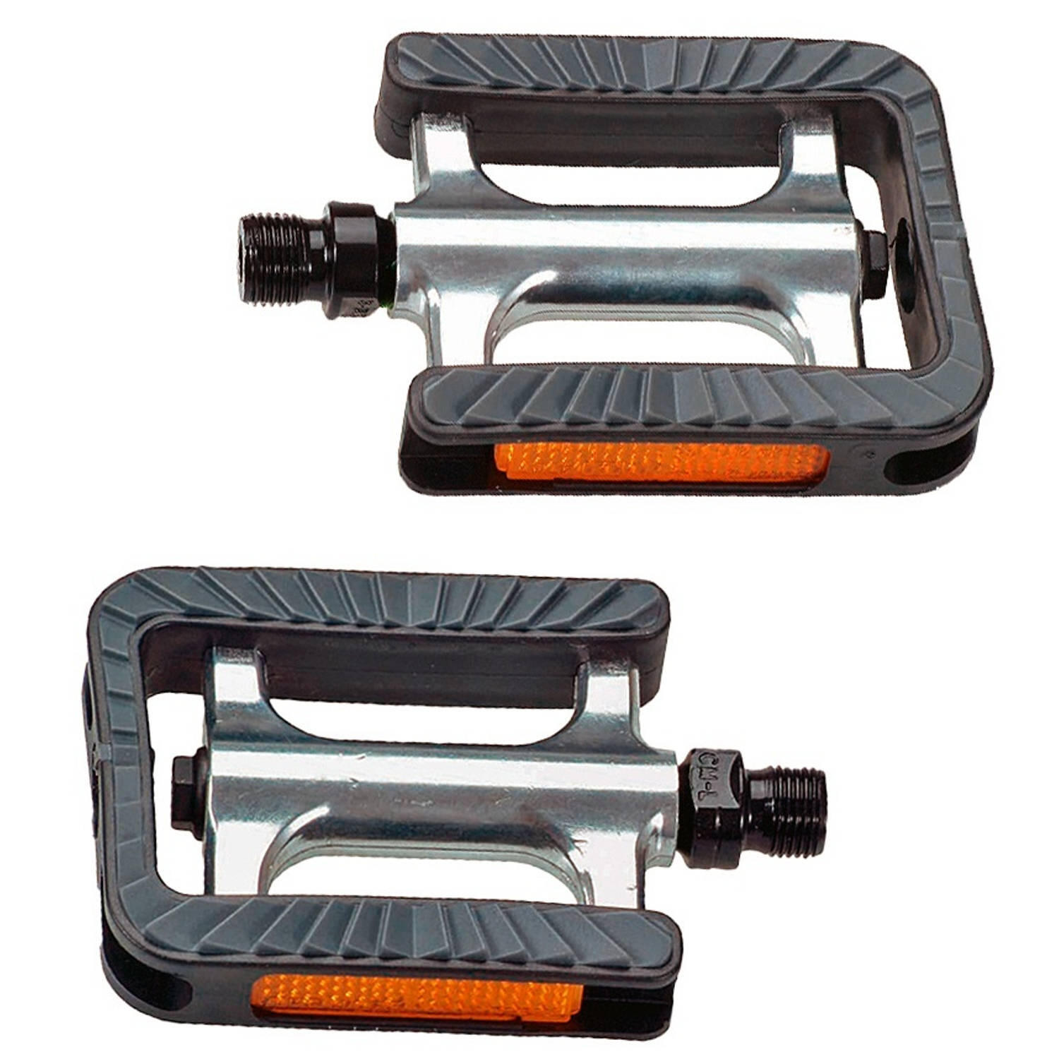 Pedaalset 191 Anti-Slip Met Industrielagers - Zilver/Zwart 3/3