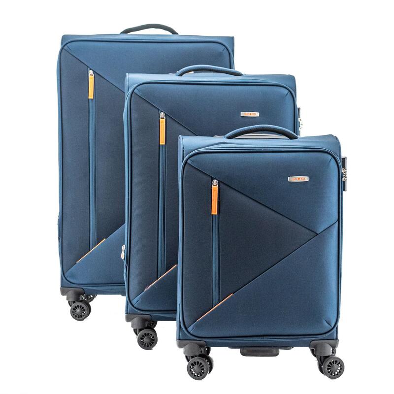 Troler Kai 79x48x31 cm, 3.4 kg, expandabil 30%, albastru
