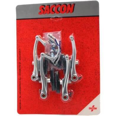 Jeu de freins V-brake Saccon avant + arrière argent      2200€    SACCON Jeu de freins V-brake Saccon avant + arrière argentVendu exclusivement en ligne   
