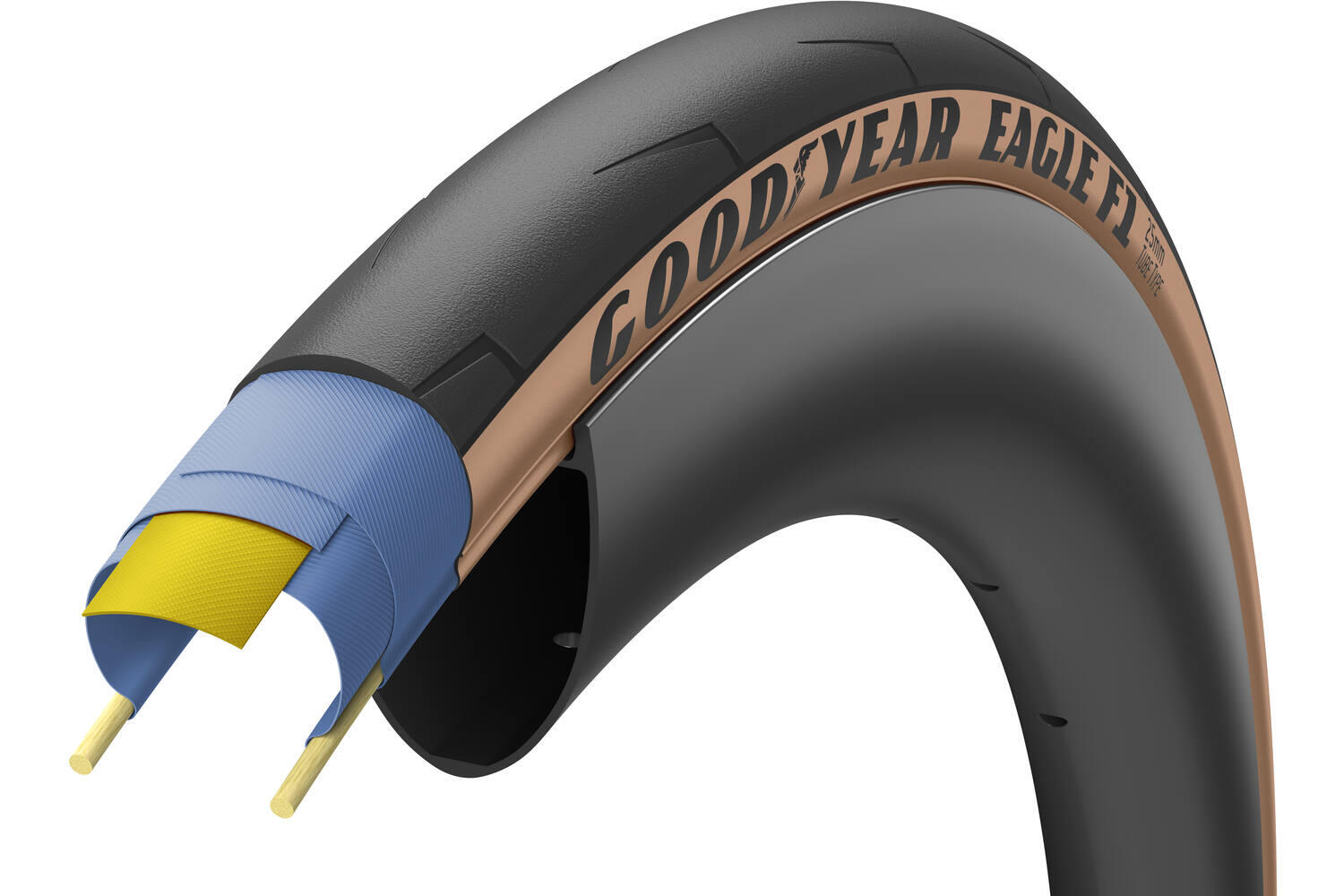 Goodyear Eagle f1 700x25c tan 1/3