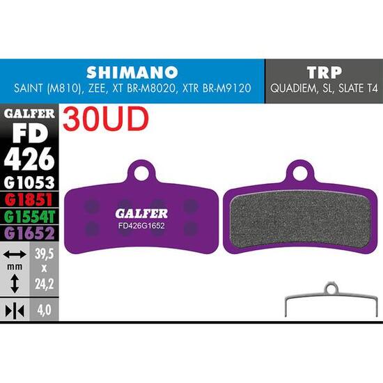 Coppia pastiglie Galfer semi‑metalliche TRP/Shimano Saint 810 Zee E‑Bike
