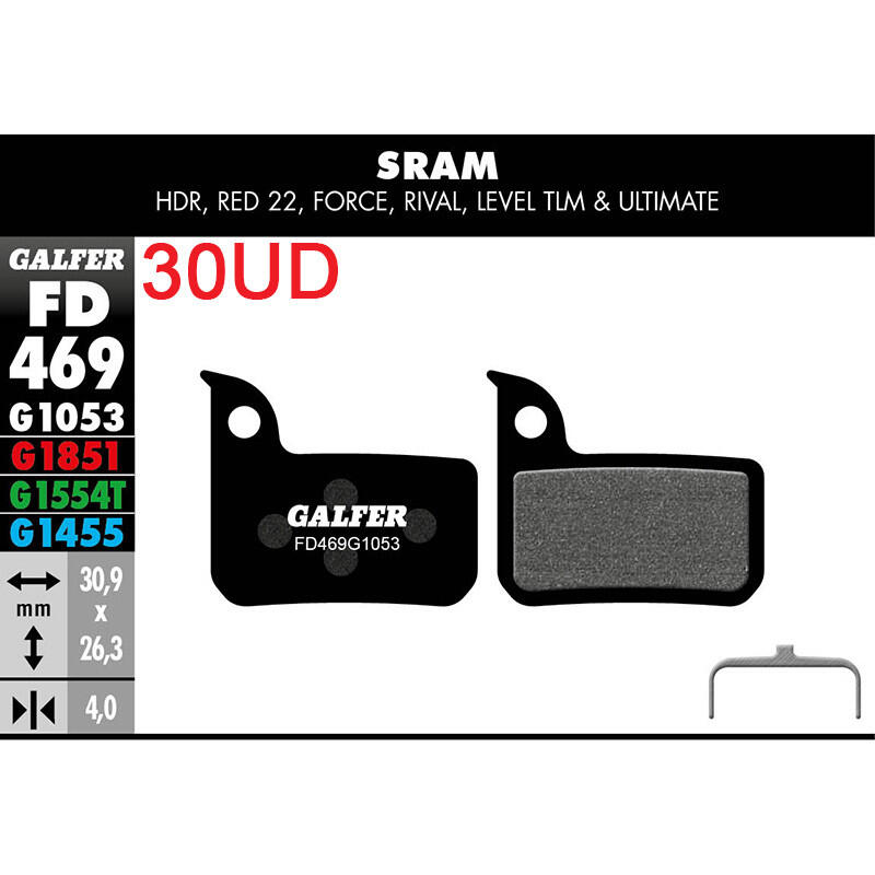 Pastilla de freno E-bike G1652 Sram RED - Violeta 2/2