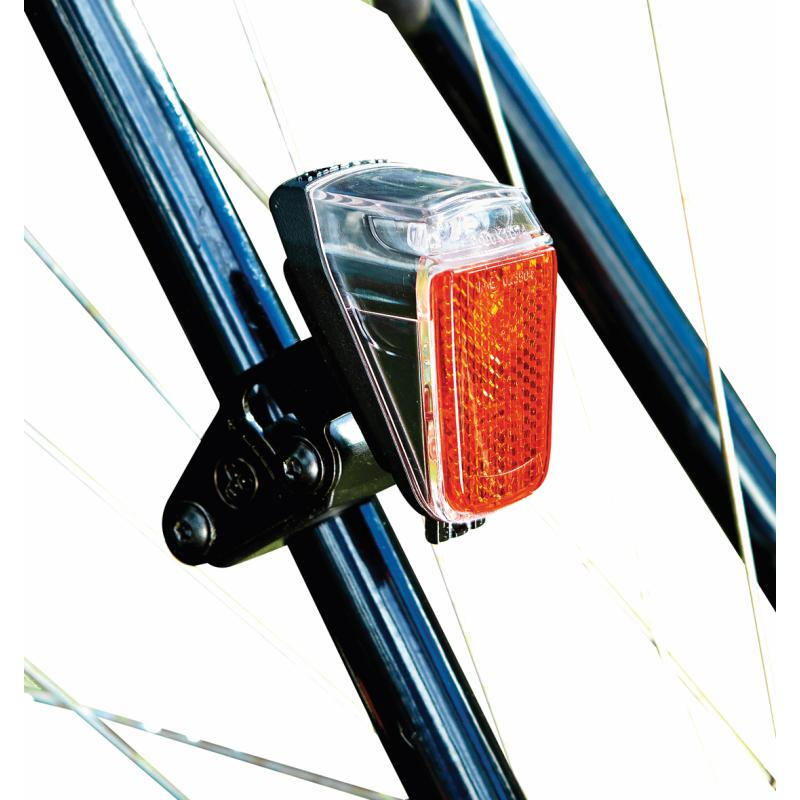 Trelock LED-Dynamo-Rücklicht Duo Top LS 631,Duo Top,6-12V mit Halter ZL 630 3/4