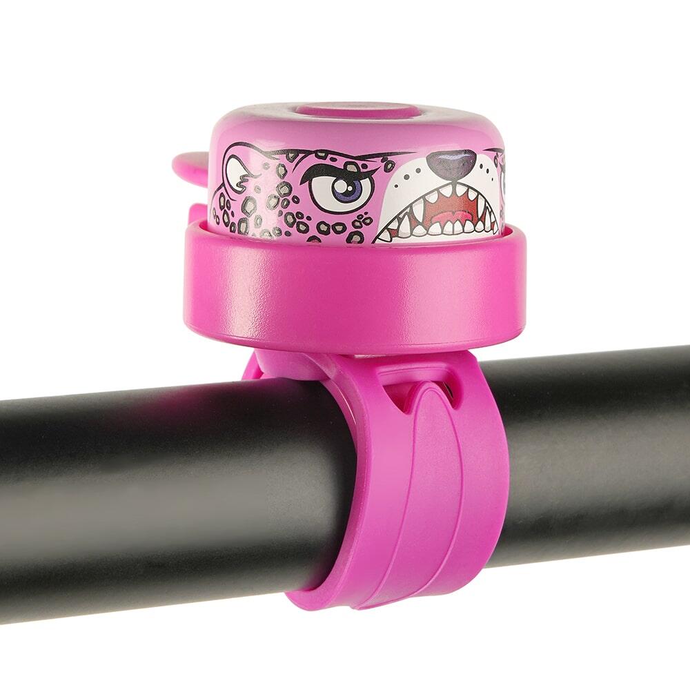 CRAZY SAFETY Campanello da Bici per Bambini | Squalo Rosa | Crazy Safety | Facile da Usare