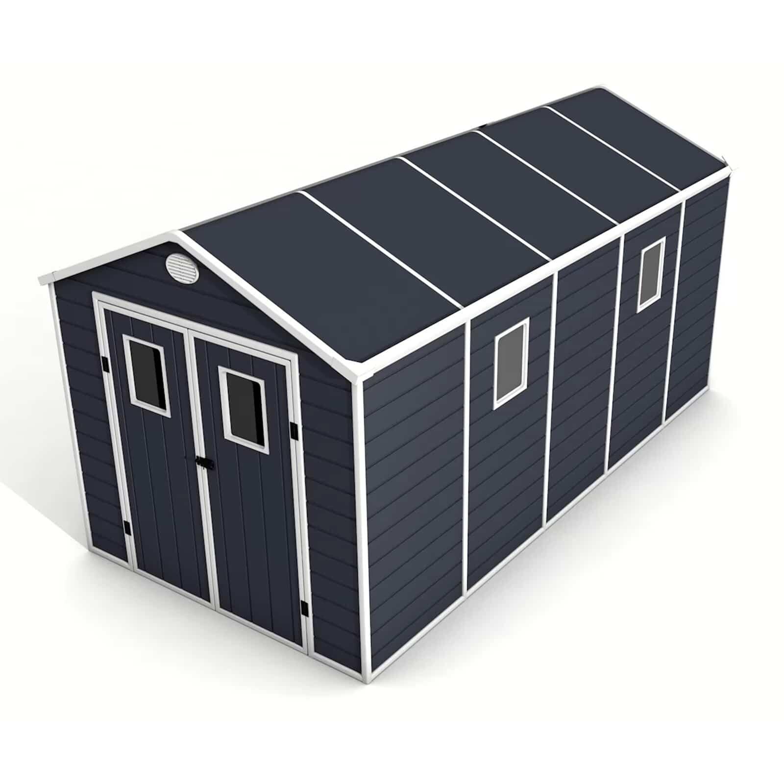 Caseta de Resina de Jardín Gardiun Zoe E - 11,04 m² 242x456x239 cm 5/5