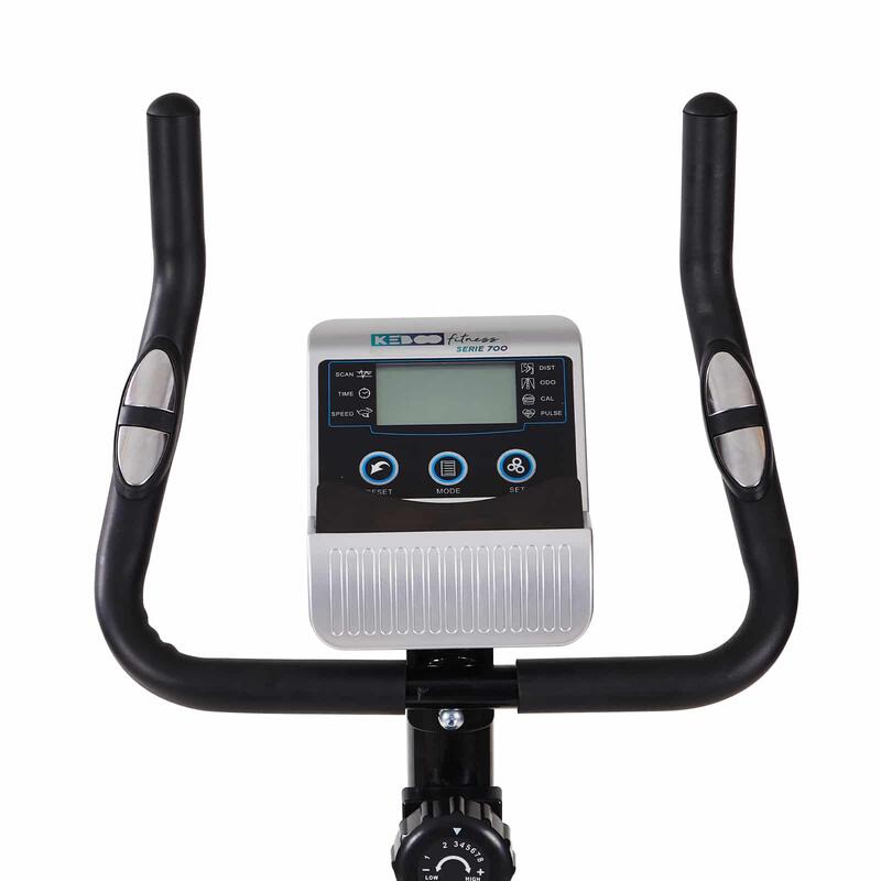 Bicicleta Estática Keboo 700 Magnética - Pulsômetro, 8 Níveis, Ajustável, Tela