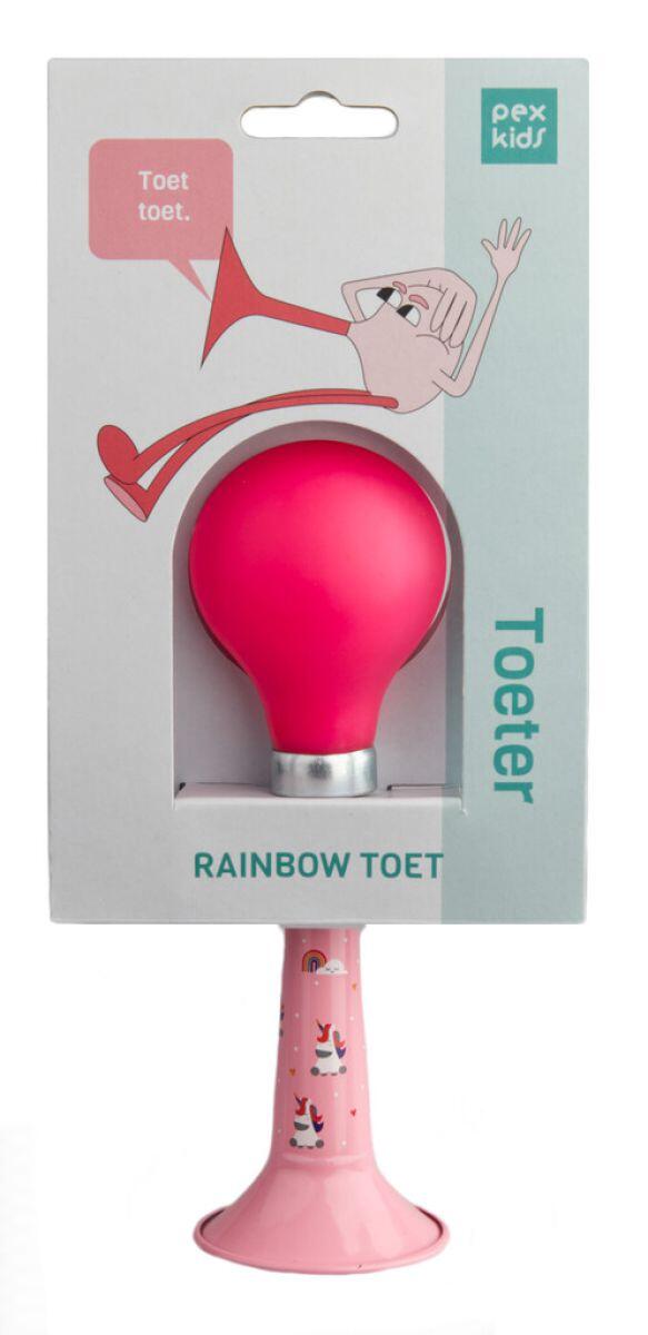 Pexkids Unicorn Fietstoeter - Roze met Eekhoorn 2/2