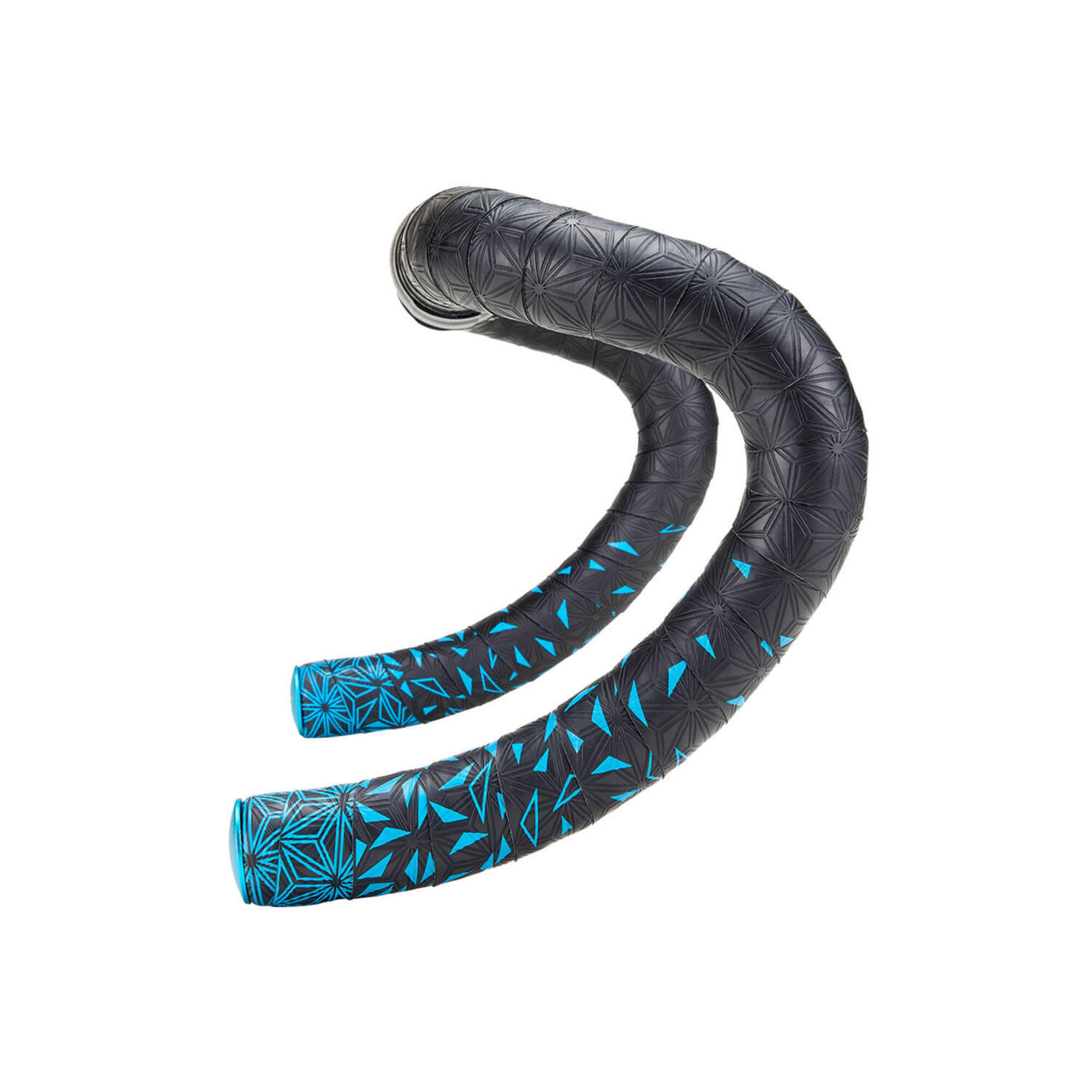 Supacaz Super sticky Kush Star Fade handlebar black / neon blue with cap