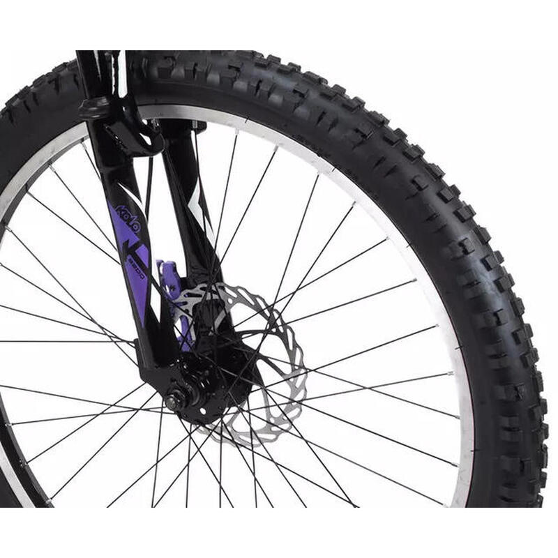 Bicicleta de montaña rígida Huffy Extent 24″, morado medianoche