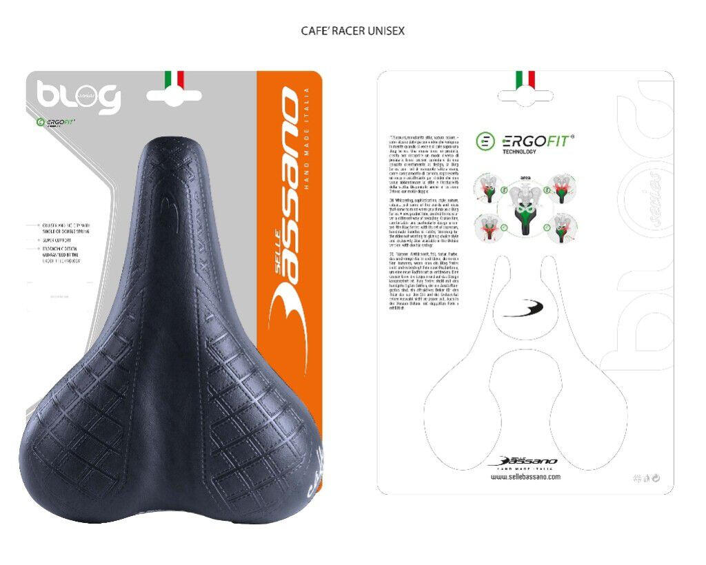Selle de vélo Cafe Racer Bobber pour hommes - noir 3/4