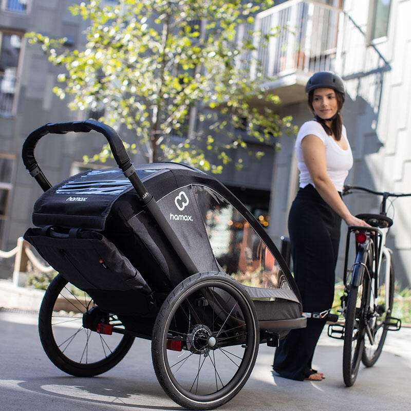 Fahrradanhänger mit Kinderwagenfunktion "Cocoon One" Hamax