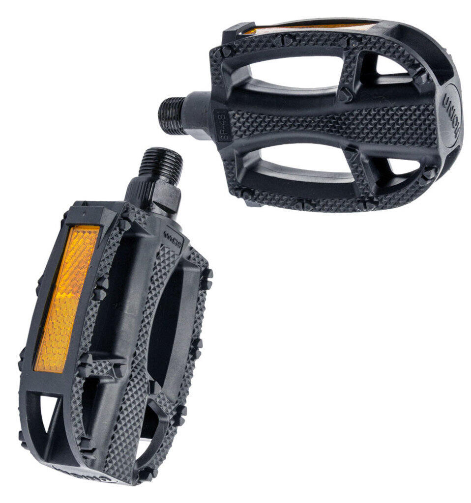 XLC Kinder-/Jugendpedal schwarz, 9/16",Reflektor 3/4