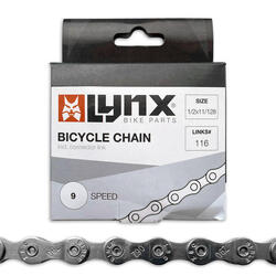 Lynx 9-speed fietsketting 1/2 x 11/128 (116 schakels) - Verbonden