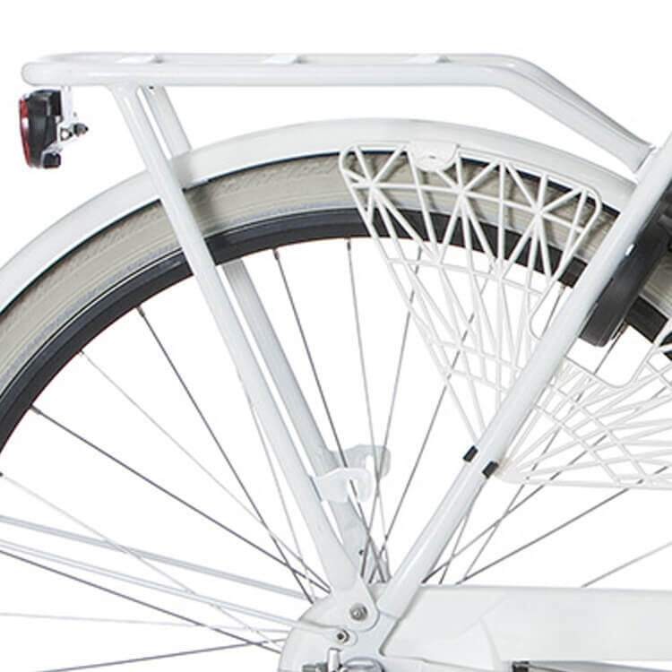 Cortina U4 bagażnik tylny jasnobiały do ram 49-51 cm