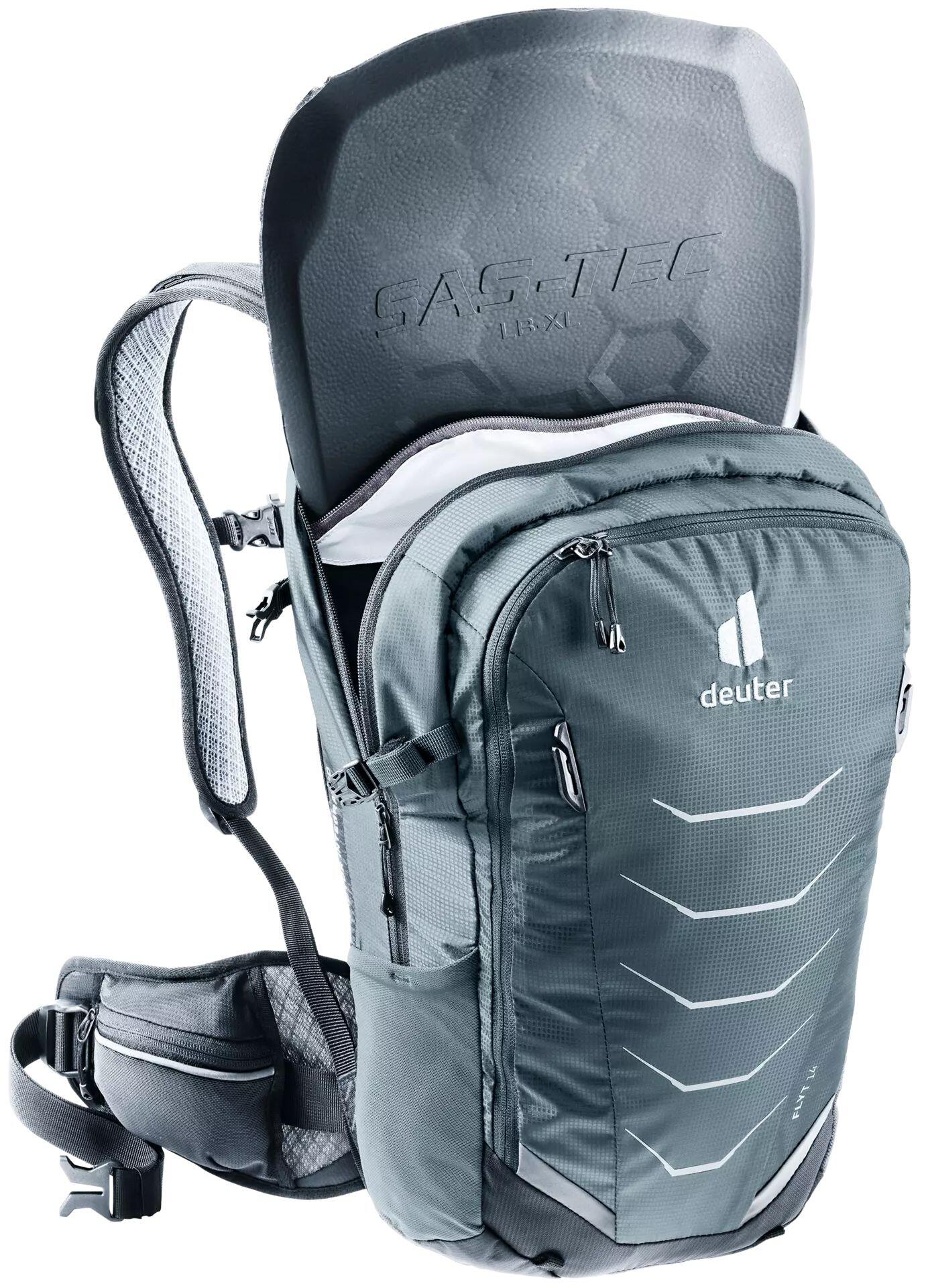 Sac à dos VTT Deuter Flyt 14 graphite noir 14L Airstripes ventilé TÜV/GS 2/6