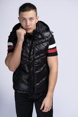 LONSDALE Herren Weste mit Kapuze ALLERSTON