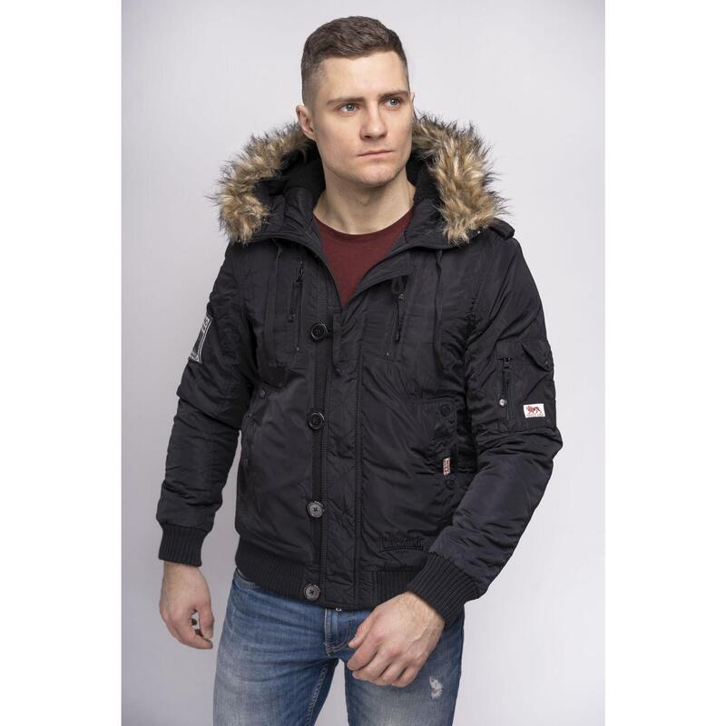 LONSDALE Herren Winterjacke mit Kapuze normale Passform JARRETH