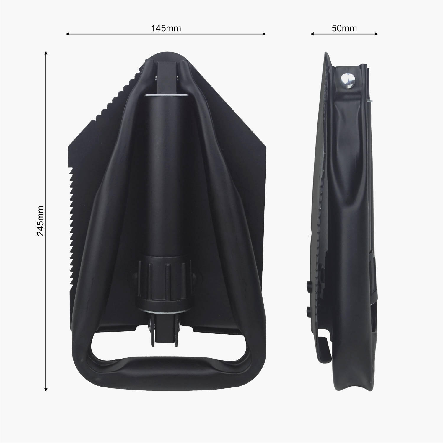 Lomo Tri Folding Army Entrenching Tool Shovel - Black 6/7