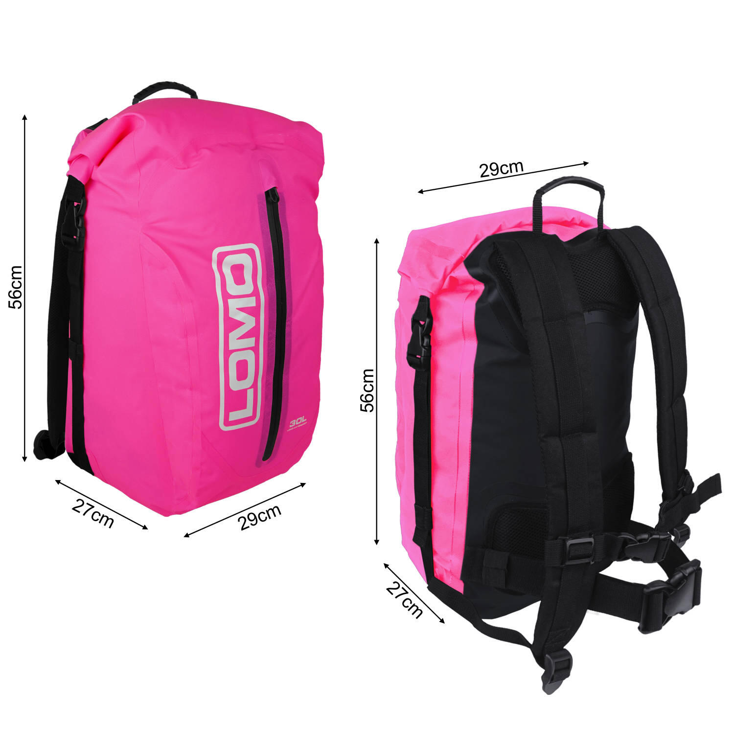 Lomo 30L Drybag Daysack - Pink 4/8