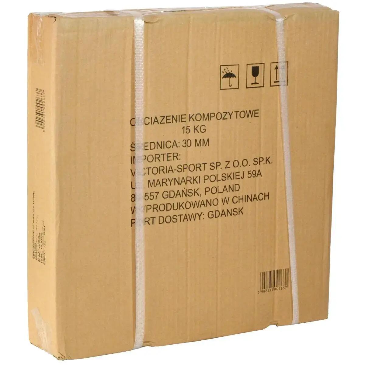 Talerz 15 kg do podnoszenia ciężarów Enero Fit 29,5 mm 4/4