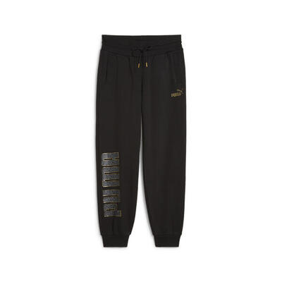 Puma power logo love sweatpants voor dames puma black