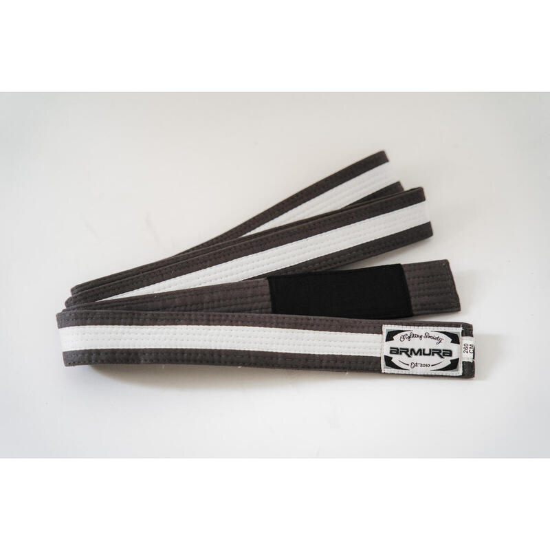Centura BJJ Praetorian ARMURA Gri/Alb/Gri