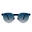 CLOUD O001 Adult Unisex Folding Sunglasses - Brush Gold /  Blue Gradient