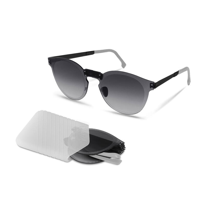 CLOUD O001 Adult Unisex Folding Sunglasses - Matte Black / Grey Gradient