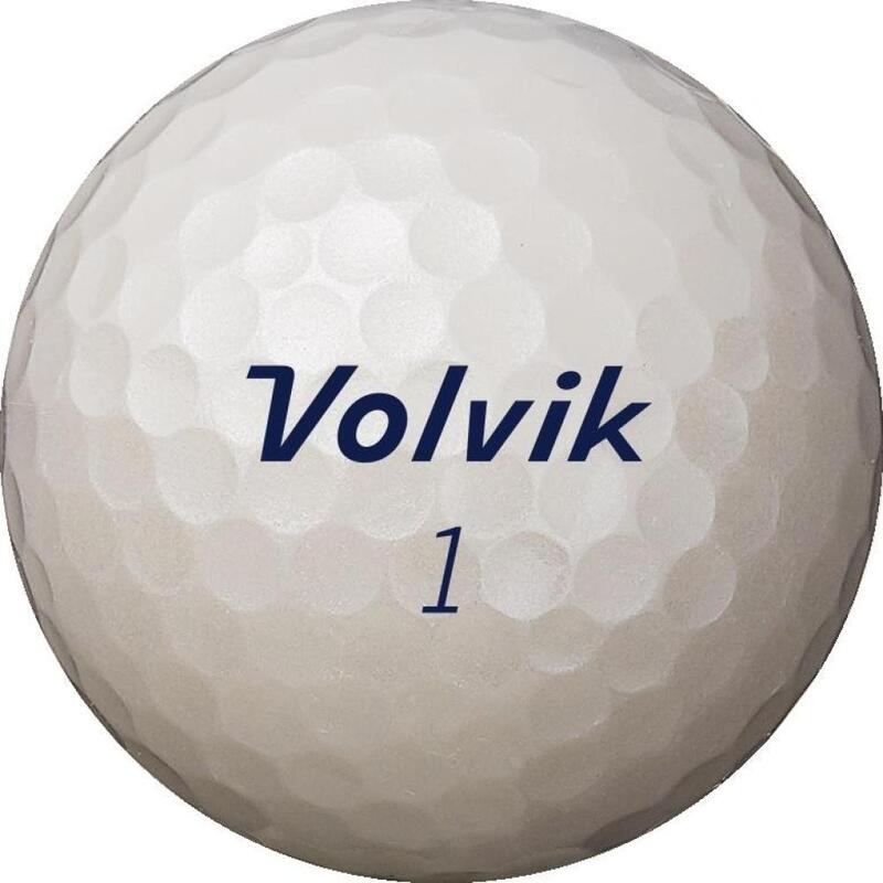 Caixa de 12 bolas de golfe Volvik Solice branco perolado