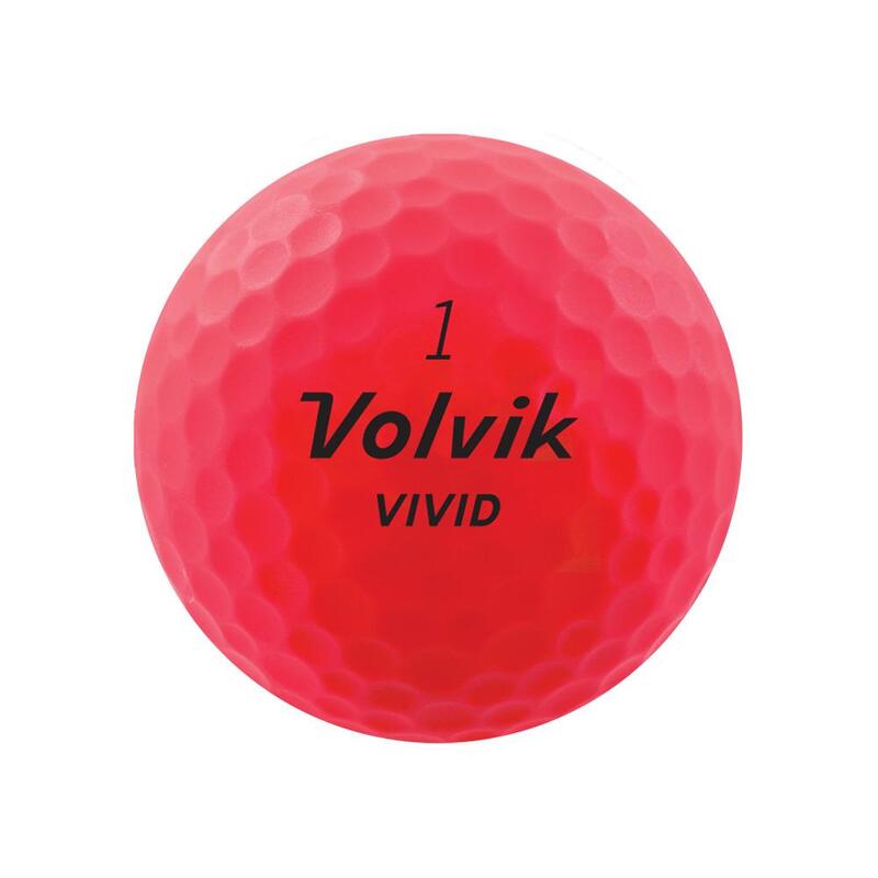 Caixa de 12 bolas de golfe Volvik Vivid Pink