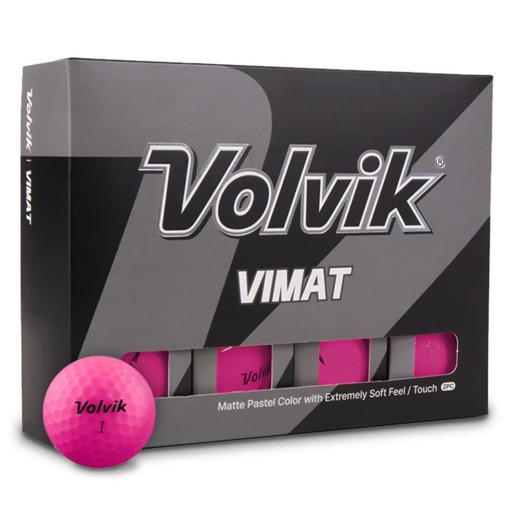VOLVIK Caixa de 12 bolas de golfe Volvik Vimat Soft Rosa