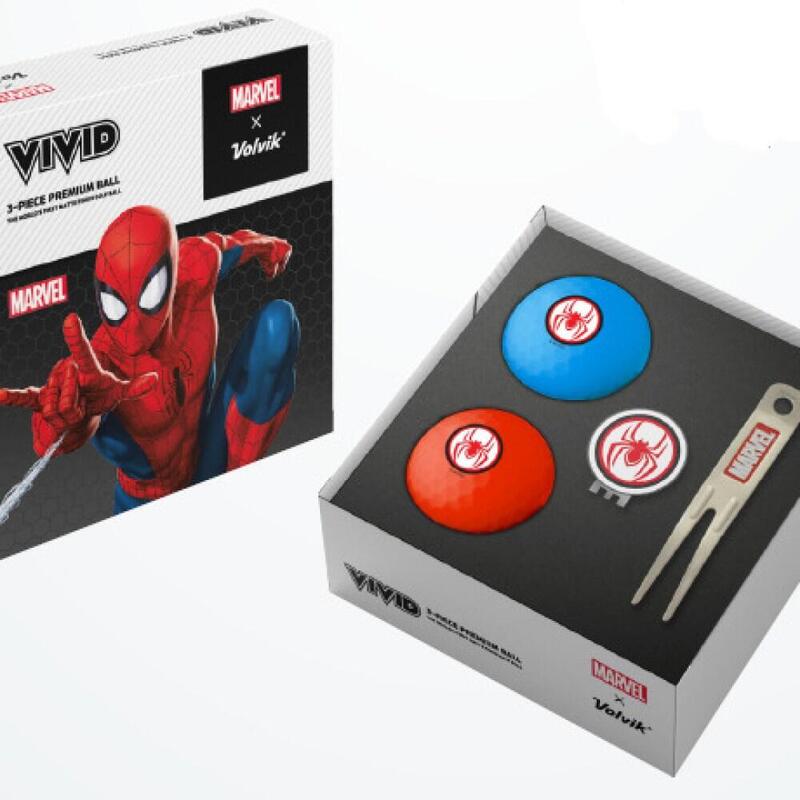 Coffret de Balles de Golf Volvik Pitch Spider Man