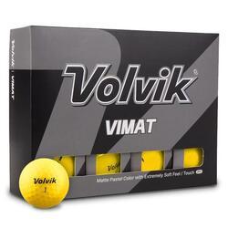 Boite de 12 Balles de Golf Volvik Vimat Soft Jaune