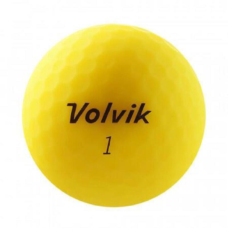 Caja de 12 bolas de golf Volvik Vimat Soft Amarillo