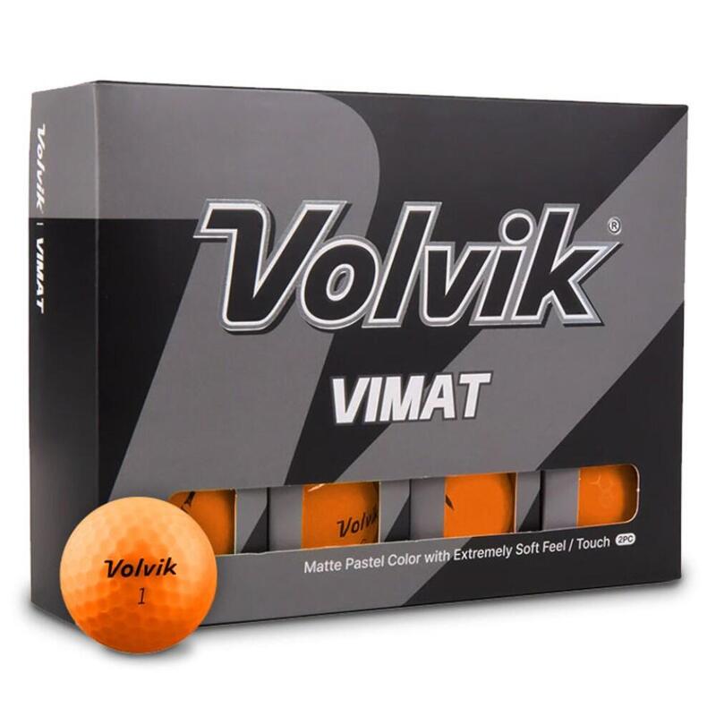 Boite de 12 Balles de Golf Volvik Vimat Soft Orange