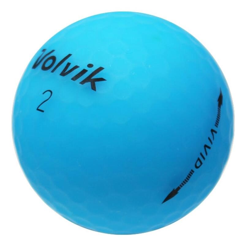 Caixa de 12 bolas de golfe Volvik Vivid Azul