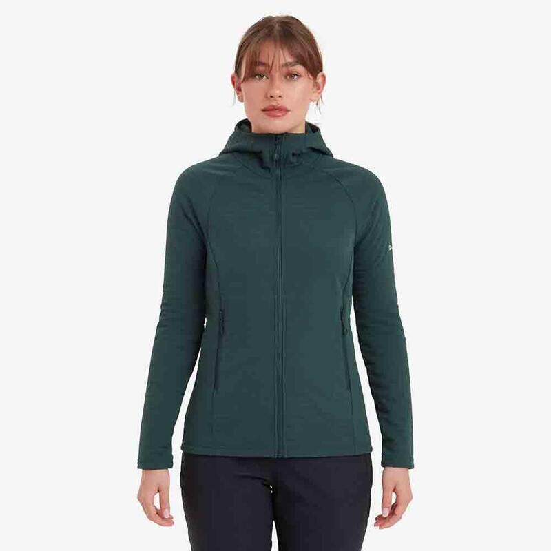 Protium XT Hoodie Women's Warm Fleece Jacket - Dark Green