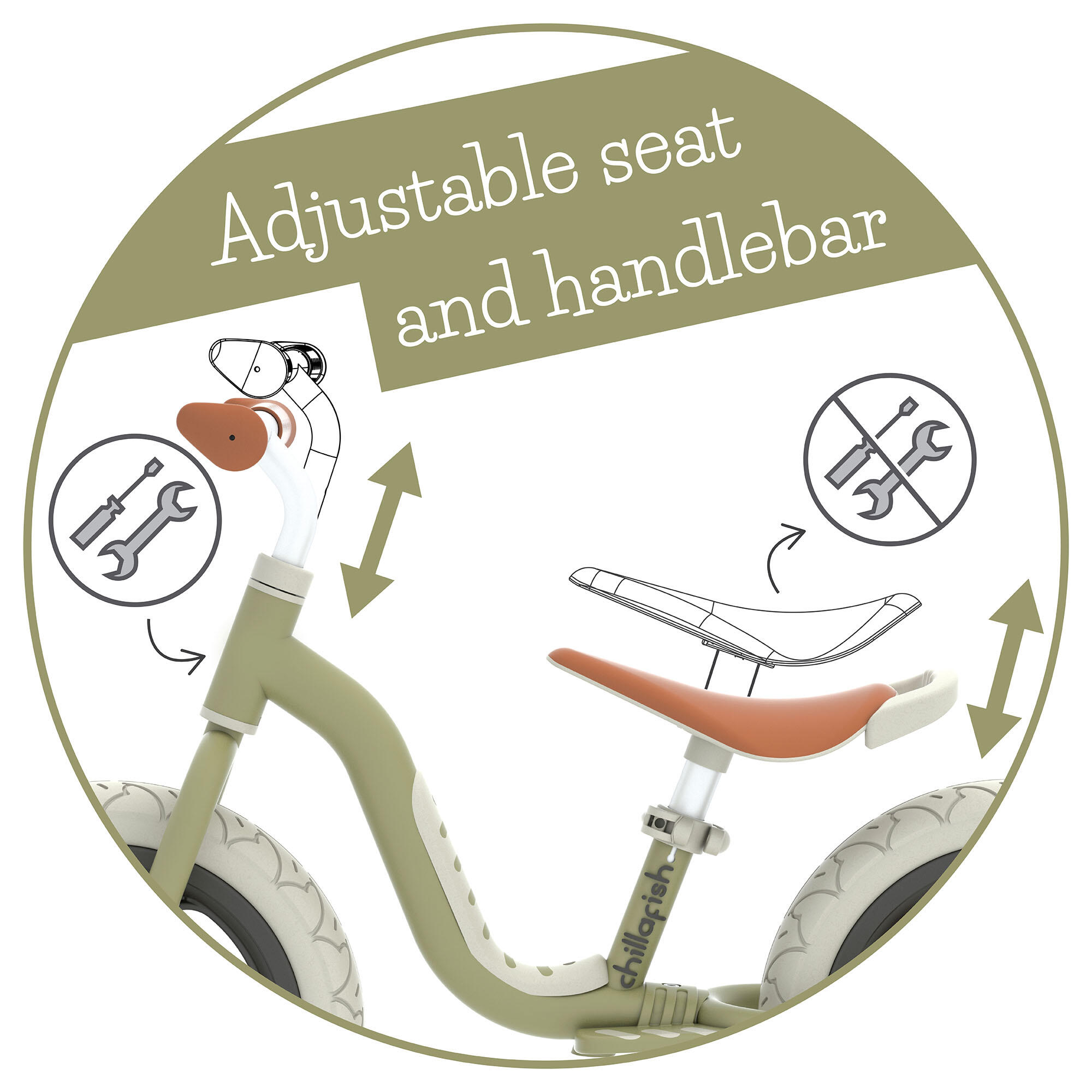 Draisienne Charlie LUX, pneus de 12 pouces en mousse EVA anti-crevaison 7/7