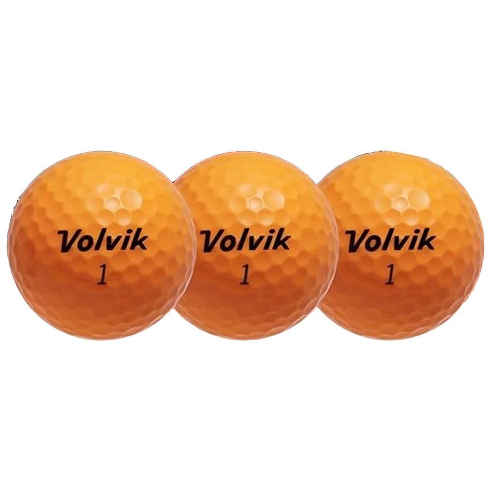 Caixa de 12 Bolas de Golfe Volvik S3 Laranja 2/2