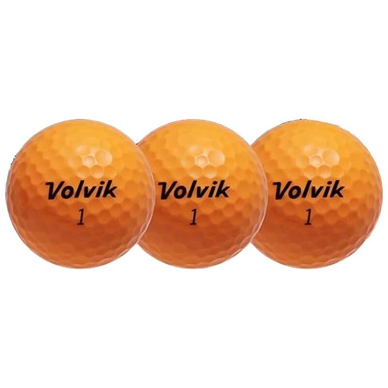 Doos met 12 Volvik S3 Golfballen Oranje