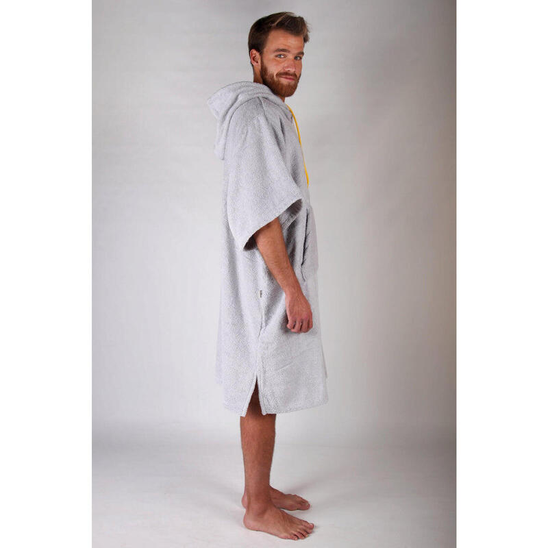 Poncho Surf | Licht Grijs | Met Mouwen | Een Maat