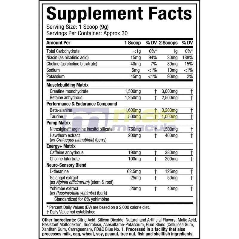 Vapor X5 Next Gen - 230g Ponche de Frutas de Muscletech